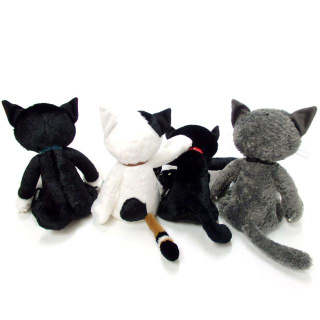 ぬいぐるみ 猫 リアル スクラッチ Lサイズ 黒猫 キャット 猫柄