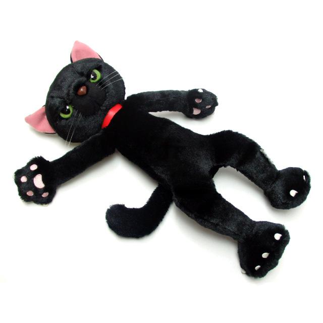 ぬいぐるみ 猫 リアル スクラッチ Lサイズ 黒猫 キャット 猫柄