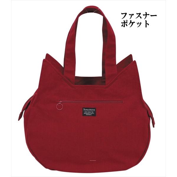 ショルダーバッグ トートバッグ フェイスバッグ 大サイズ ねこ顔