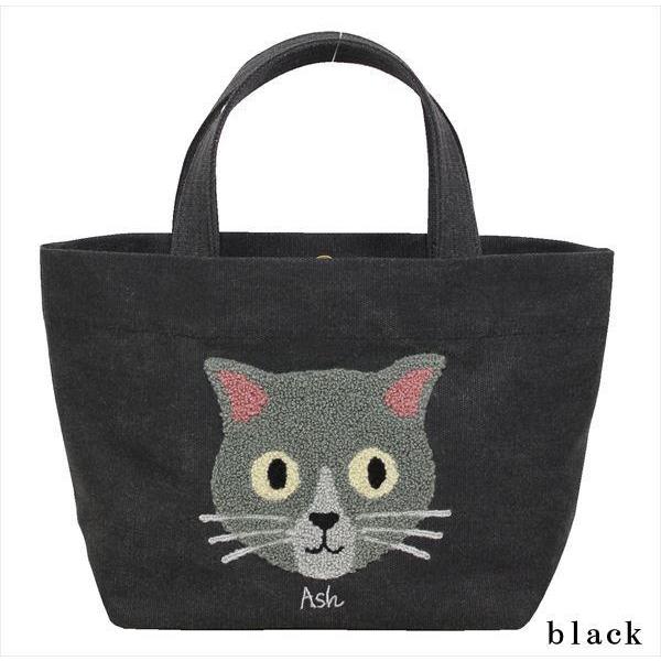 トートバッグ 猫 ランチトート レディース 帆布 手提げかばん