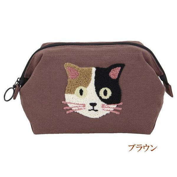 ③【紅い彗星】ハチワレ猫ちゃん　がま口ポーチ　4点 化粧ポーチ 猫 がま口ポーチ 口金入り ノアファミリーファミネコ