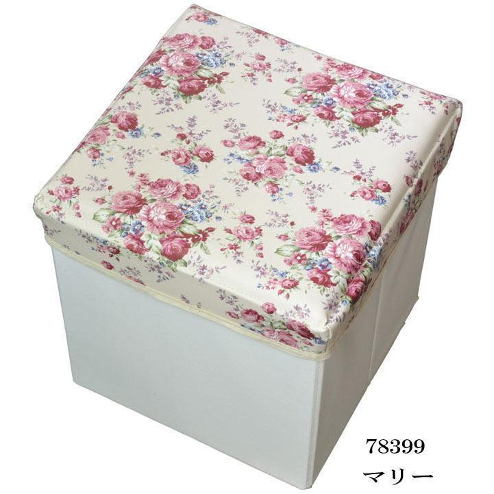 収納スツール 収納ボックス 収納ケース チェスト 薔薇雑貨 インテリア