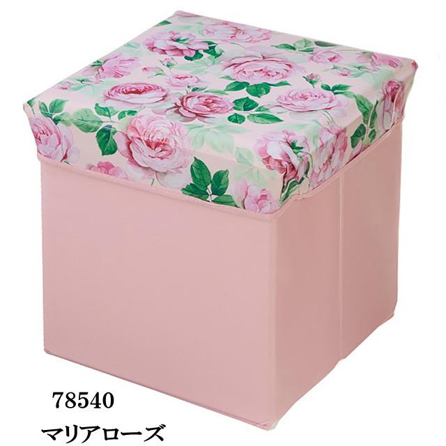 ぺこちゃん専用　薔薇の花柄 木製スツール とキッチンラック 閉店セール☆30%クーポン】 収納スツール 収納ボックス 収納ケース