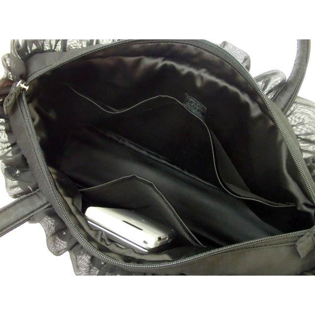 LA LUICE 【在庫一掃☆ラスト1点】 トートバッグ コサージュ付き LA LUICE 【在庫一掃☆ラスト1点】 トートバッグ コサージュ付き