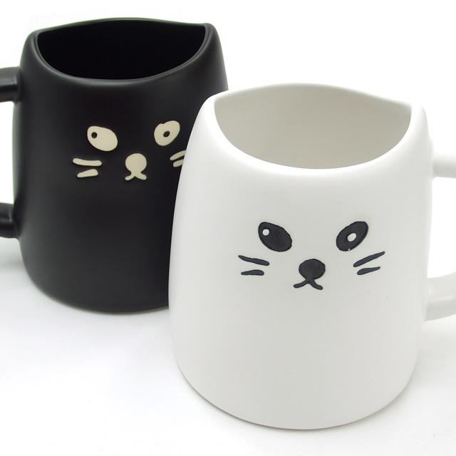 サンアート マグカップ ペア 猫 黒ねこ 白ねこ 2個セット サンアート マグカップ ペア 猫 黒ねこ 白ねこ 2個セット
