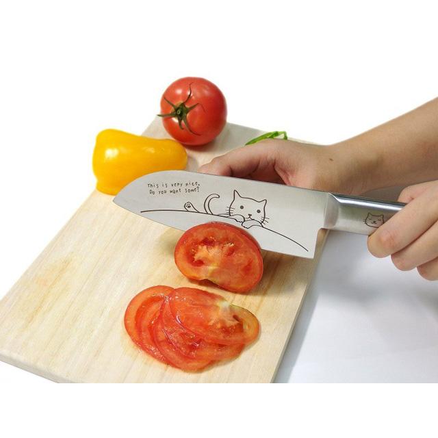 東亜金属 包丁 ネコ 小 三徳 猫 メルペール オールステンレス 猫