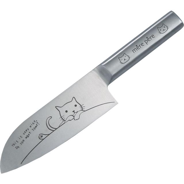 東亜金属 包丁 ネコ 小 三徳 猫 メルペール オールステンレス 猫