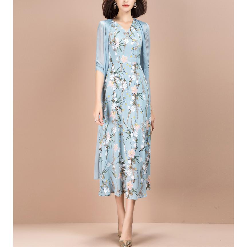 顔合わせ 母親 服装 50代 春 夏 ワンピース セットアップ アンサンブル 長袖 カーディガン 着痩せ 体型カバー ロング フォーマルワンピース 60 代 70代 40代 超特価sale開催