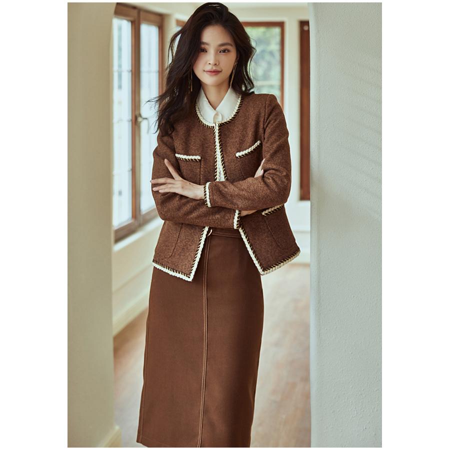 ジャケット レディース 入学式 ママ 母 フォーマル ツイード風 入園式