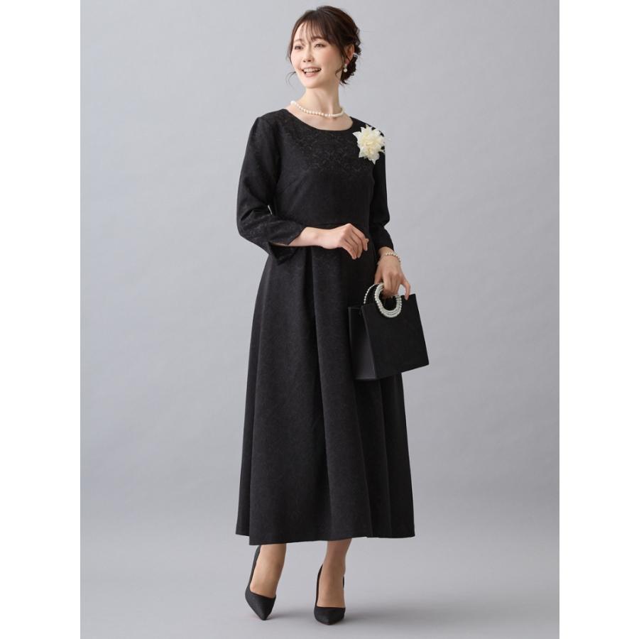 結婚式 ドレス 親族 50代 母親 ロングドレス 体型カバー 大きいサイズ フォーマルドレス 顔合わせ 服装 食事会 マザーズドレス 60代 40代 お宮参り ワンピースの画像