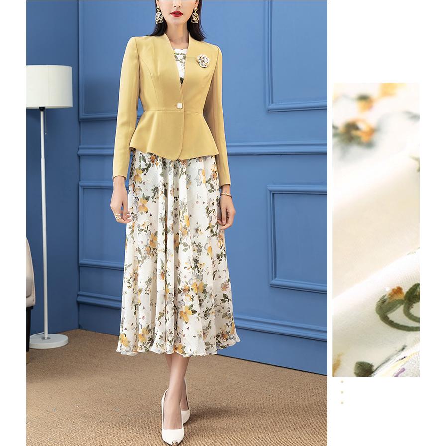 顔合わせ 母親 服装 50代 春 夏 ワンピース セットアップ アンサンブル 体型カバー 60代 長袖 フォーマルワンピース 40代 70代 着痩せ ロング ジャケット 好評