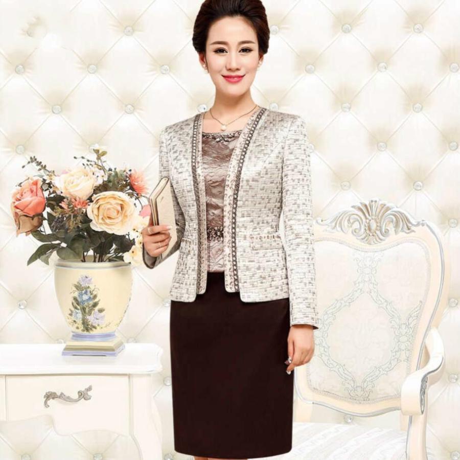 フォーマルドレス レディース パーティドレス 2点セット 長袖 春 秋 M 冬 膝丈 5l ブラウン S M L Ll 3l 4l 5l 6l フォーマルドレス 50代 結婚式 親族 60代 40代 30代 代 結婚式ワンピース専門店osyareism