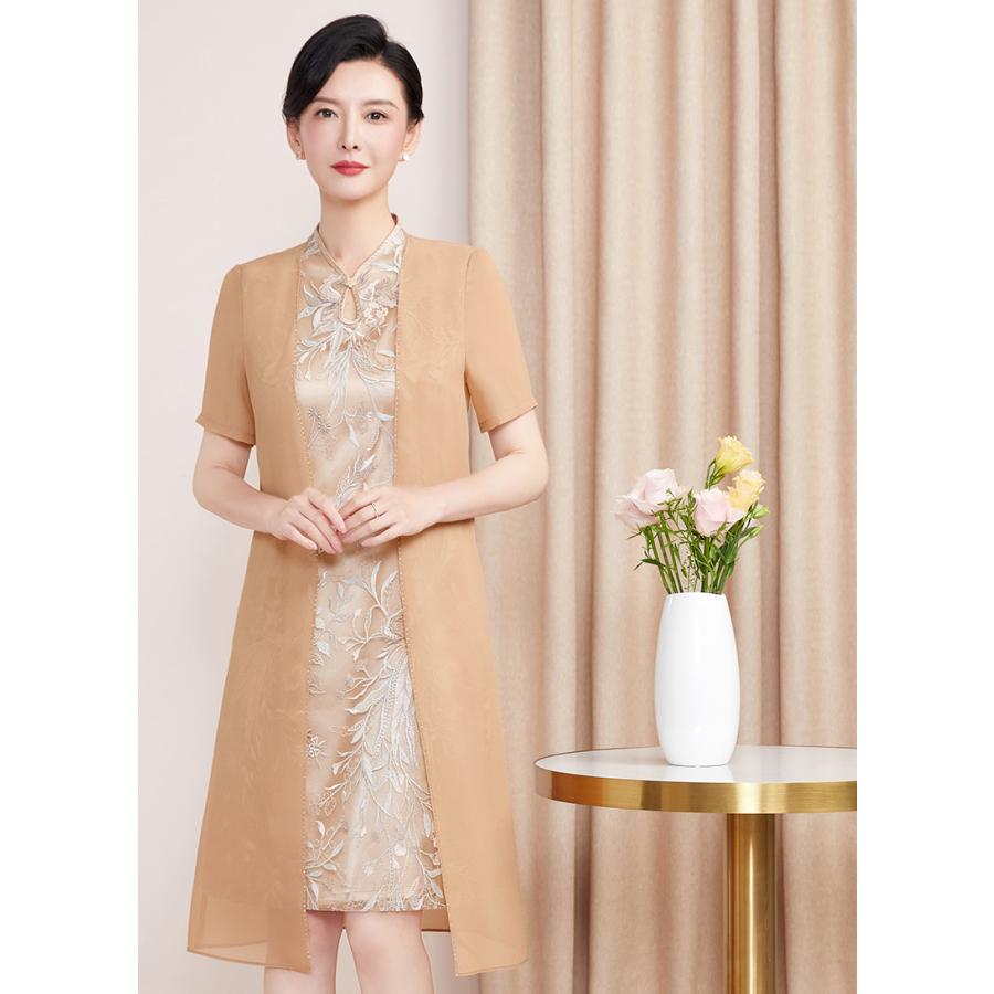 ふるさと割 40代 フォーマルワンピース 大人 親族 母親 50代 60代 ミセス 結婚式 フォーマルドレス 30代 イエロー 夏 袖あり 服 祖母 ワンピース お宮参り シニア 70代 ワンピース チュニック Rankinengineering Com