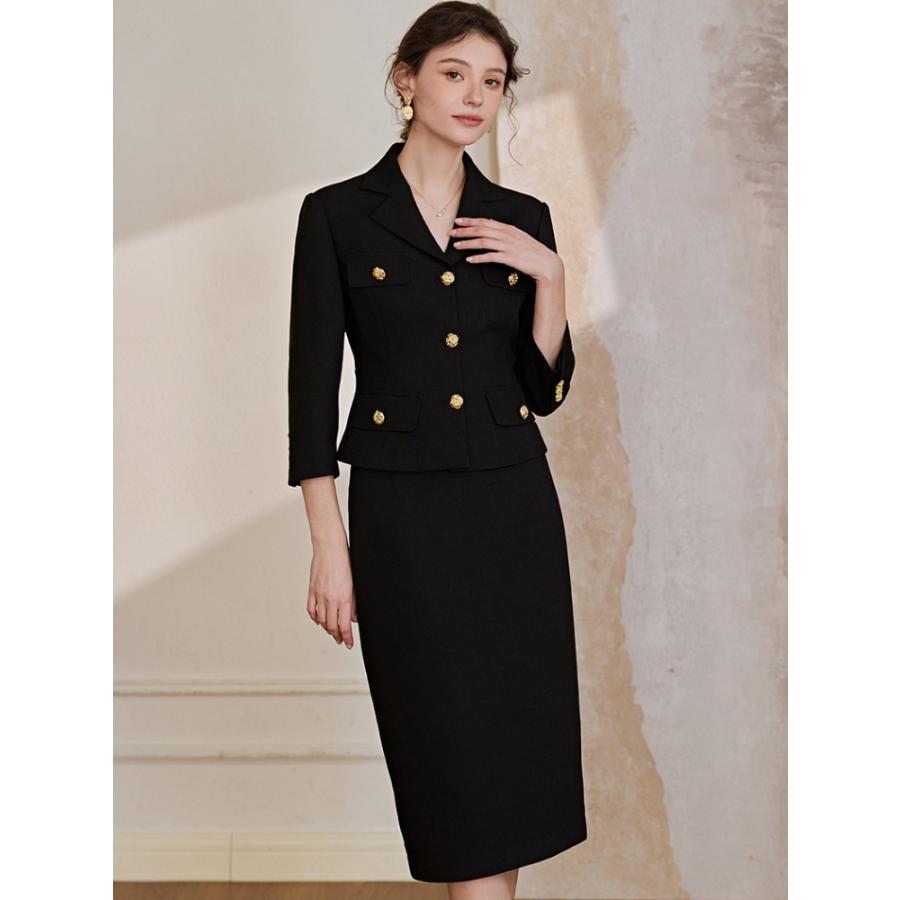 入学式 卒業式 ママスーツ 40代 かっこいい 大きいサイズ ジャケット