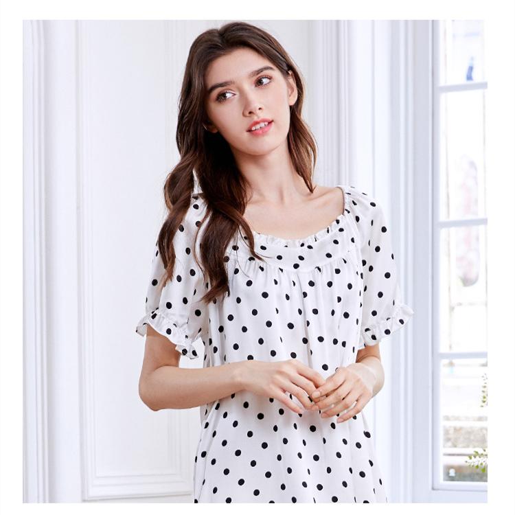 シルク ネグリジェ パジャマ ワンピース シルクネグリジェ 半袖 かわいい シルクパジャマ レディース 夏用 ワンピースパジャマ シルク100 16匁 ホワイト 176 51 結婚式ワンピース専門店osyareism 通販 Yahoo ショッピング