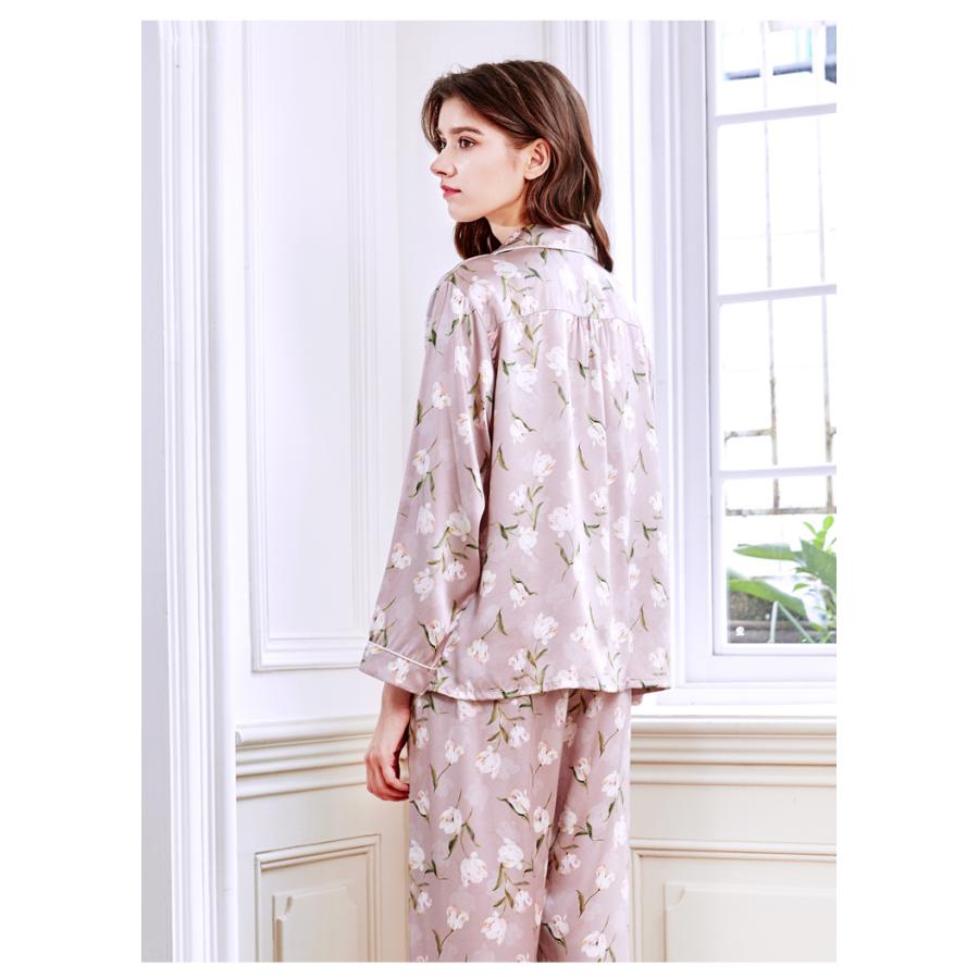 パジャマ レディース 洗える 薄手 ハーフ 19匁 シルク100 かわいい 可愛い 春 夏用 半袖パジャマ 絹 女性用 シルク 夏 ネグリジェ 半袖 大きいサイズ 涼しい