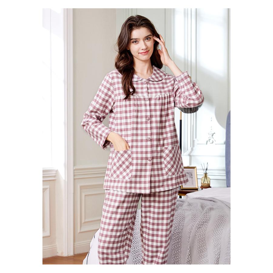 翌日発送可能 冬 襟付き 長袖 かわいい 前開き レディース パジャマ 春 ギフト ホワイトデー プレゼント クリスマス 誕生日 妻 母 高級 ウエア ルーム ナイトウエア 上下 セットアップ 部屋着 冬 秋パジャマ ナイト ルームウエア おしゃれ 入院 プリンセス 姫 大きいサイズ