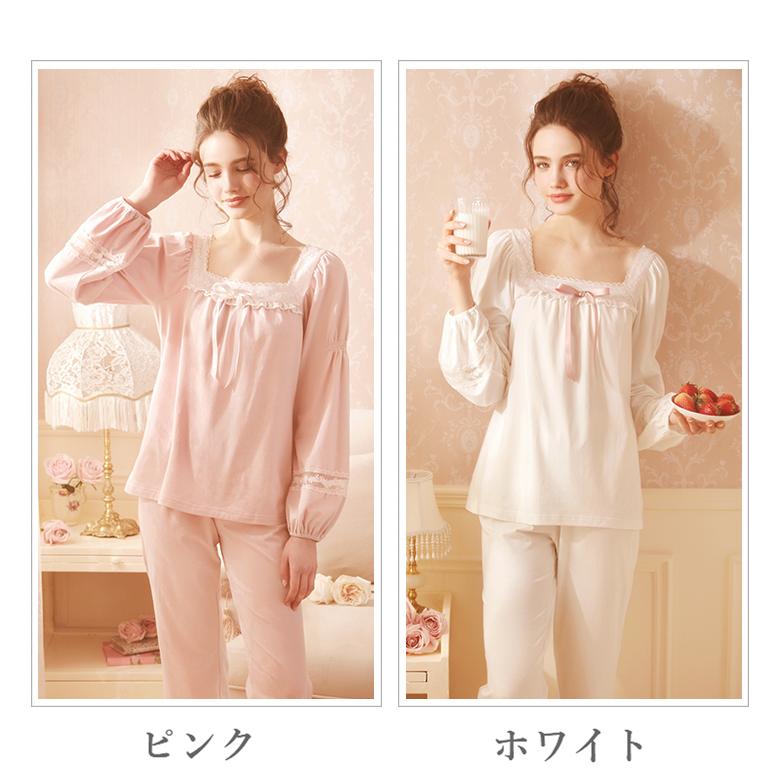 正規販売店 姫系 ルームウエア ネグリジェ 姫 パジャマ レディース かわいい 春 長袖 可愛い 大きいサイズ Ll かぶり ルーム ウエア おしゃれ 白 婦人 オフホワイト ピンク 全品送料無料 Www Skylanceronline Com