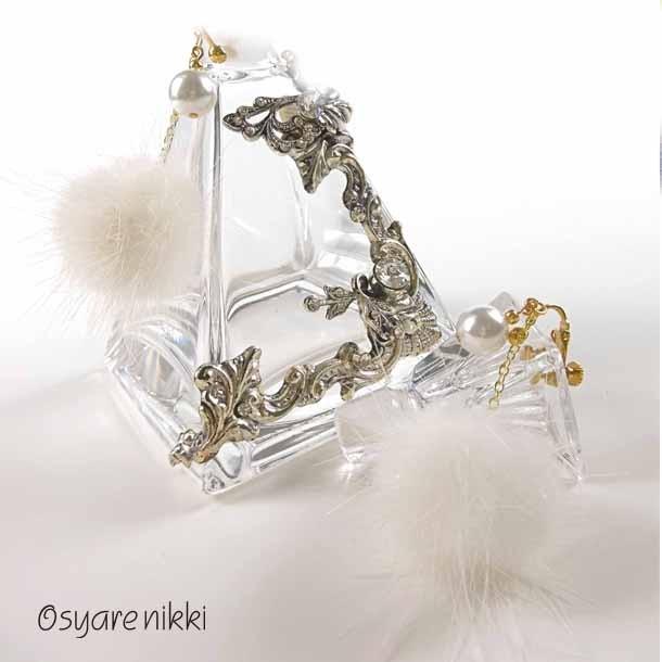 ミンクファーピアス パールピアス ファーピアス e-01-04-t.jpg