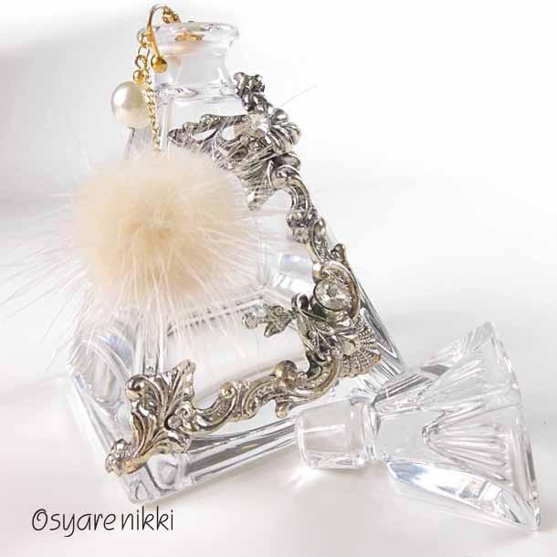 ミンクファーピアス パールピアス ファーピアス ミンクファーパールイヤリング ミンクボールイヤリング ピアス 天然