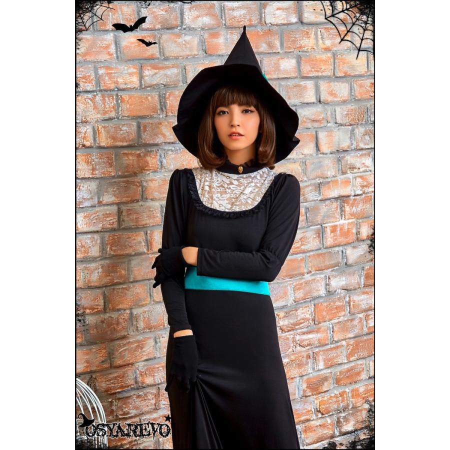 ハロウィン コスプレ 魔女 衣装 レディース 仮装 ゴスロリ コスチューム ロング ワンピース 長袖 魔女ハット かわいい ウィッチ 大人用【返品交換不可商品】｜osyarevo｜06