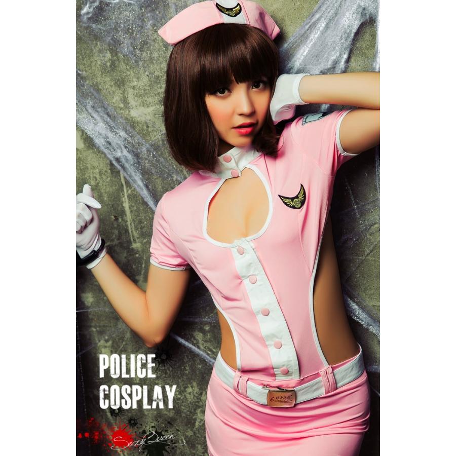 ハロウィン コスプレ ポリス 衣装 コスチューム セクシー ミニスカポリス ボディコンワンピース ピンク ポリスコスプレ ハロウィン Ds オシャrevo 通販 Yahoo ショッピング