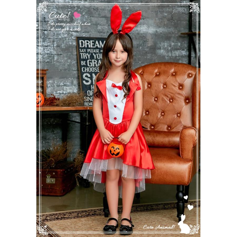 ハロウィン コスプレ キッズ バニーコスプレ 仮装 ウサギ うさ耳 燕尾 ワンピース ドレス 子供用 Dslk284 オシャrevo 通販 Yahoo ショッピング