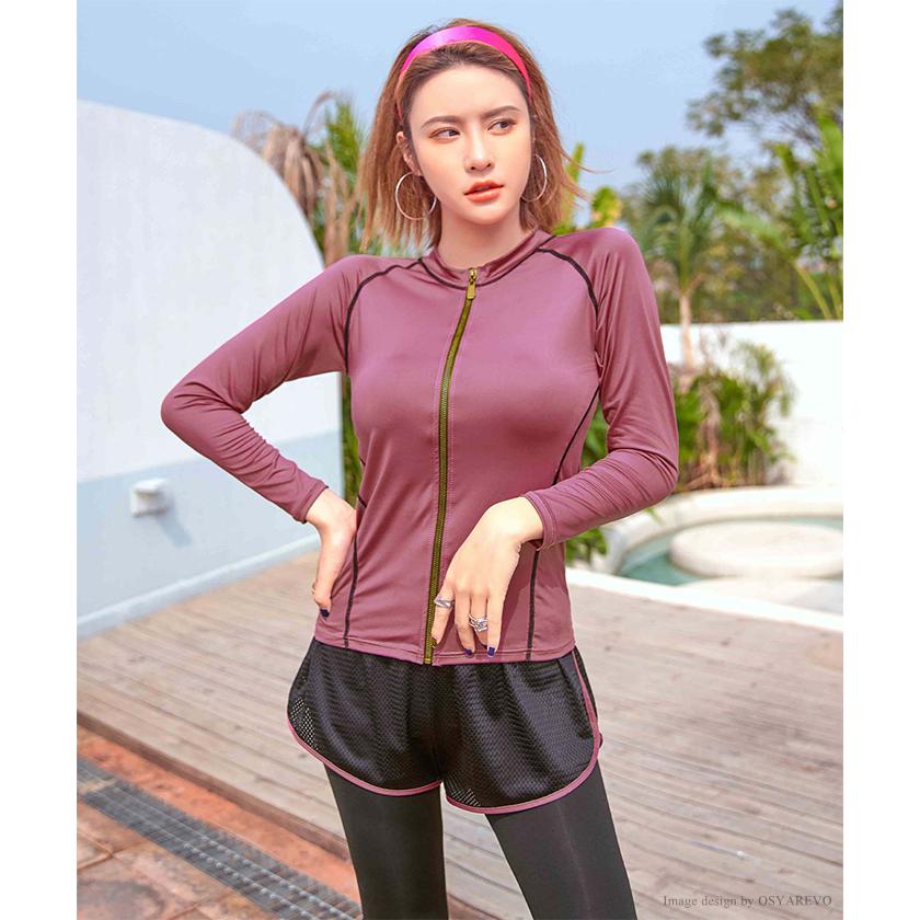 水着 レディース ラッシュガード ラッシュスパッツ 3点セット フィットネス 長袖 おしゃれ水着 ママ ミセス スポブラ レギンス ラッシュレギンス ジム スポーツ Hy310 オシャrevo 通販 Yahoo ショッピング