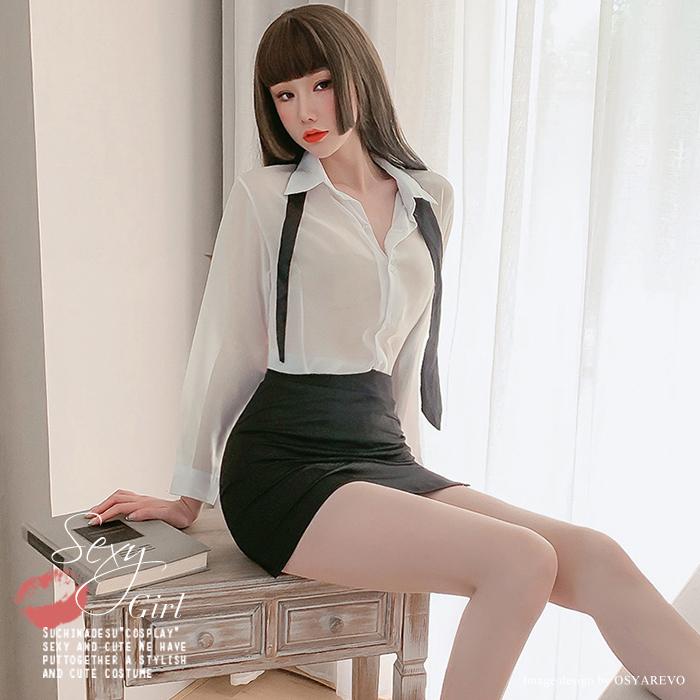 コスプレ セクシー Ol 秘書 ミニスカ 衣装 シャツ コスチューム セクシーコスプレ 女教師 仮装 クリスマス ハロウィン ミニスカ 透けシャツ Mf6967 オシャrevo 通販 Yahoo ショッピング