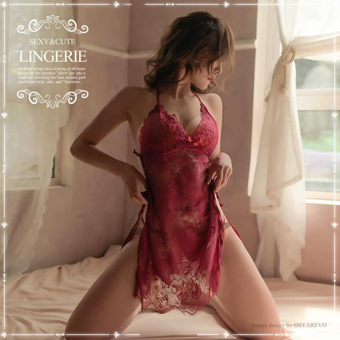 ✨セクシーランジェリー ベビードール 誘惑下着 シースルー 紐Tショーツ付き 赤 Amazon.co.jp: セクシーランジェリー ベビードール 誘惑下着