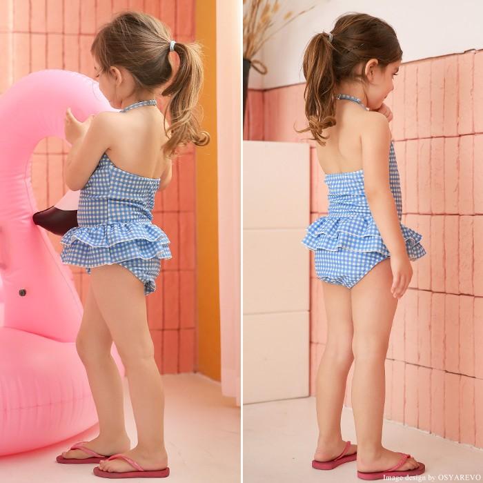 キッズ水着 女の子 ワンピース150 140 130 1 110 Cm Kids 子ども 可愛い 女児用 水遊び ギンガムチェック Rt1905 オシャrevo 通販 Yahoo ショッピング
