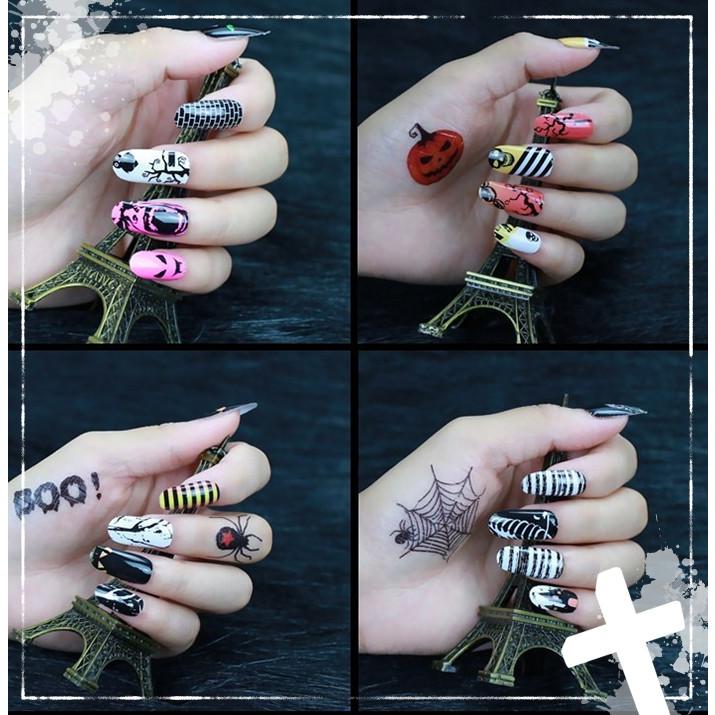 Halloｗeen 写ネイル ネイルシール 可愛い レディース 爪 おばけ カラフル Teseal05 オシャrevo 通販 Yahoo ショッピング