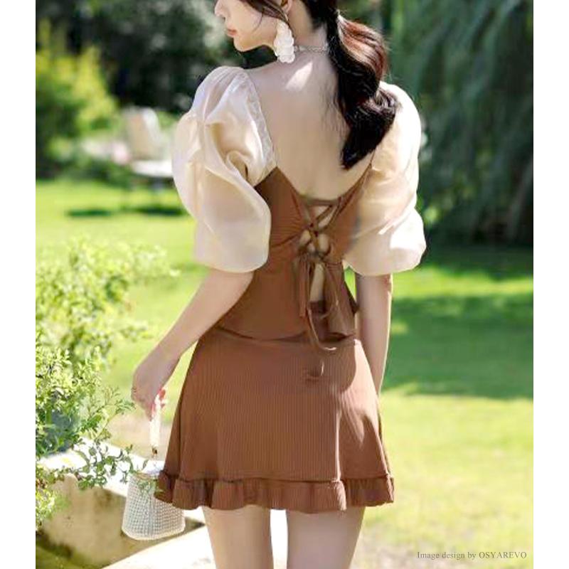 水着 レディース 体型カバー ビキニ セパレート 上下セット タンキニ