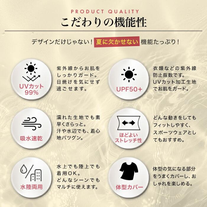 クーポン利用で6,900円 UVカット率99%以上 水着レディース 体型カバー ラッシュガード uvカット タンキニ水着 5点セット  タンキニ ラッシュレギンス ママ水着の画像