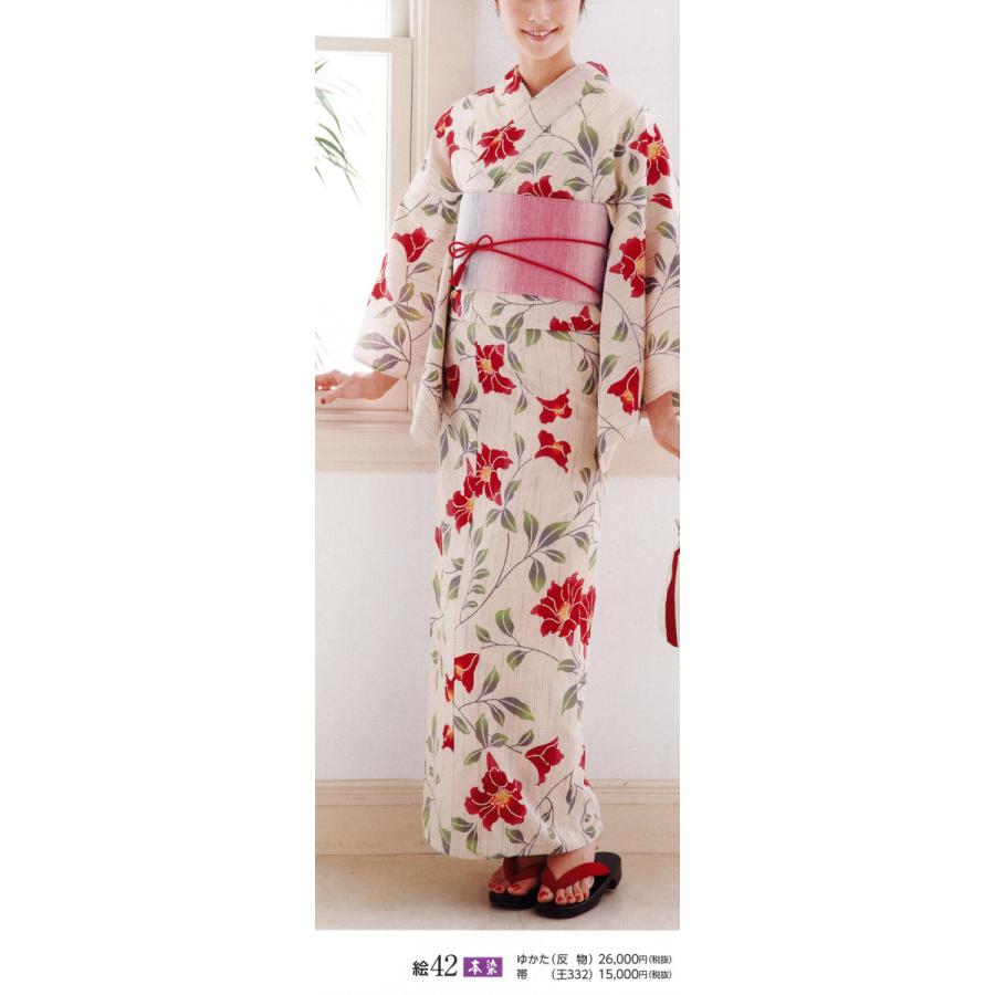 源氏物語 ゆかた 女性用 花模様 |  | 04