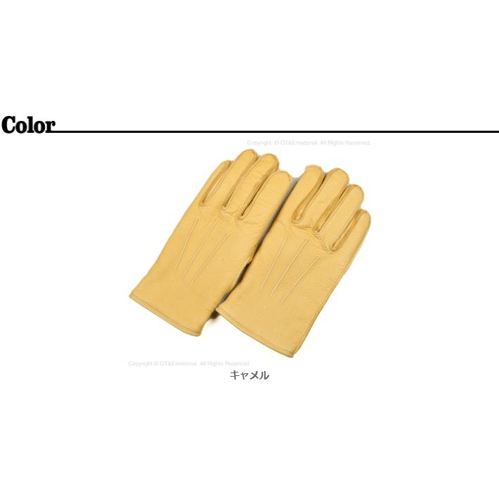 デラックスウエア製　グローブ（DLG-002）Color　キャメル Ｍサイズ DLG-002 [DEER LEATHER GLOVE] | デラックスウエア公式