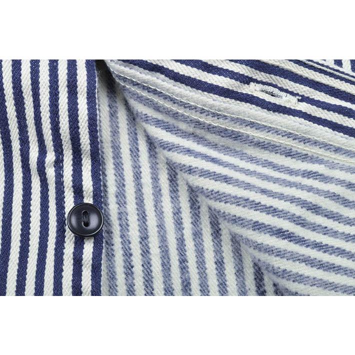 DELUXEWARE（デラックスウエア） ヒッコリーヘビーネルシャツ HV-01