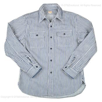 DELUXEWARE（デラックスウエア） ヒッコリーヘビーネルシャツ HV-01