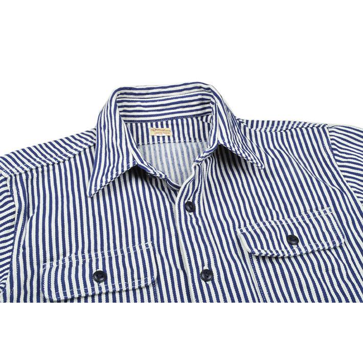 DELUXEWARE（デラックスウエア） ヒッコリーヘビーネルシャツ HV-01