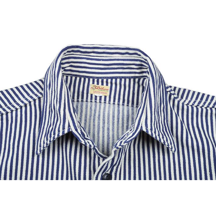 DELUXEWARE（デラックスウエア） ヒッコリーヘビーネルシャツ HV-01