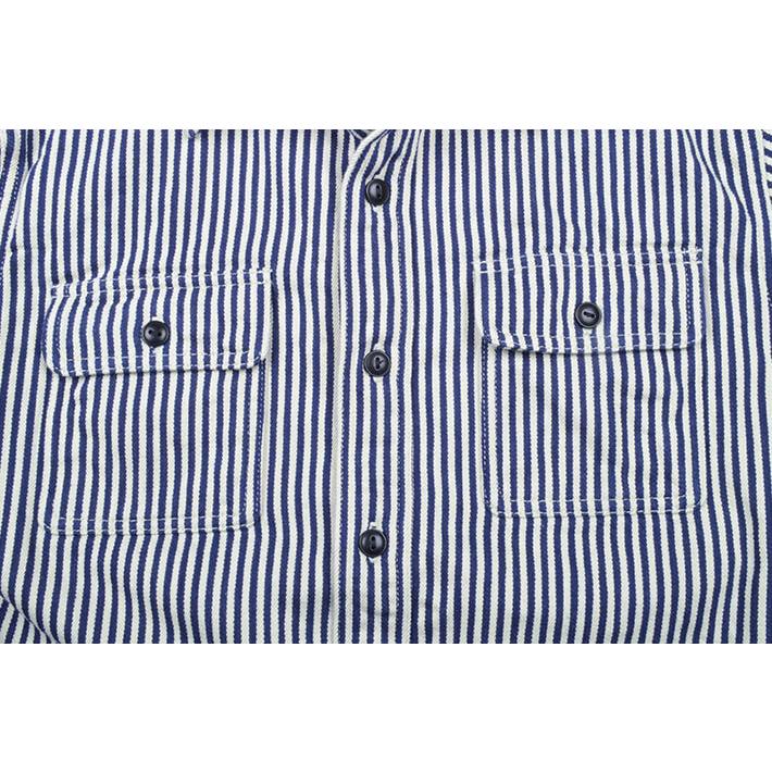 DELUXEWARE（デラックスウエア） ヒッコリーヘビーネルシャツ HV-01