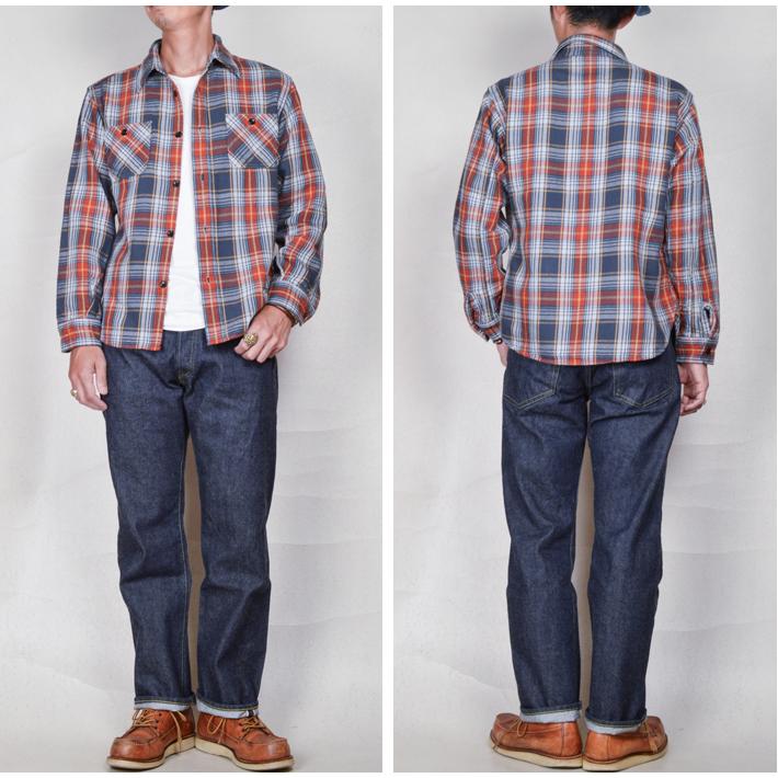 新品 デラックスウエア DELUXEWARE HV-37 XL ヘビーネルシャツ デラックスウエア ヘビー ネルシャツ グレートシール HV-37 DELUXEWARE