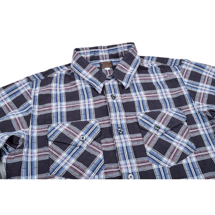 デラックスウエア　ネルシャツ　M DELUXEWARE（デラックスウエア） MVS-12 NATIVE BLK ネイティブライト