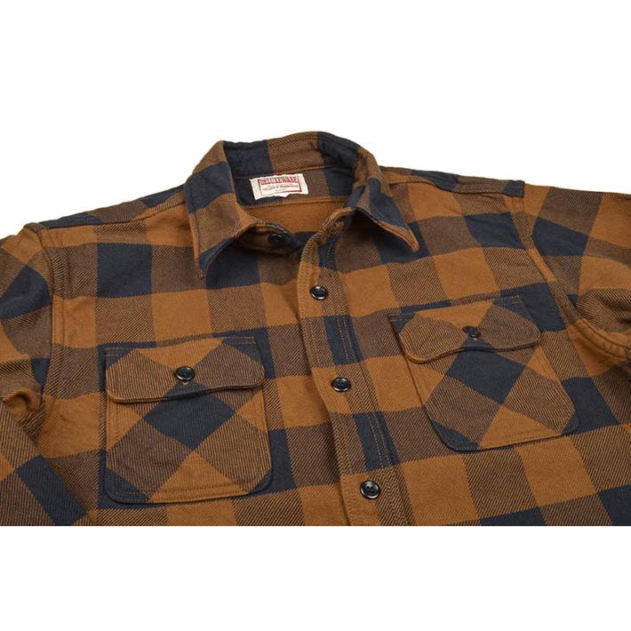 デラックスウエア バッファローチェックネルシャツ M DELUXEWARE デラックスウエア/DELUXEWARE ネルシャツ HV-00A[50s BUFFALO