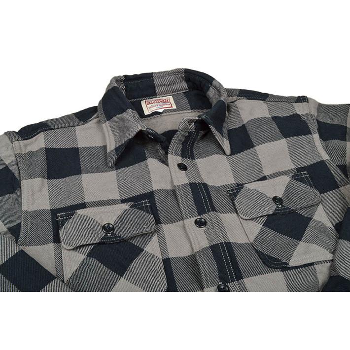 ウェアハウス　バッファローチェック　ヘビーネルシャツ　サイズL バッファローチェック ヘビーネルシャツ 〈HV-00A〉 - OT＆E-shibata