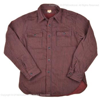 DELUXEWARE（デラックスウエア） ヒッコリーヘビーネルシャツ HV-01