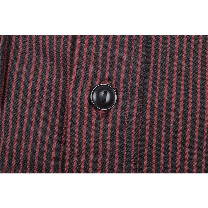 DELUXEWARE（デラックスウエア） ヒッコリーヘビーネルシャツ HV-01