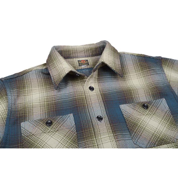 DELUXEWARE（デラックスウエア） オンブレーチェック ヘビーネルシャツ
