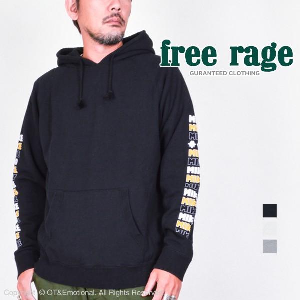 SALE 40%OFF！フリーレイジ(free rage)ラグランプルオーバーパーカー MIKE 219CC606D｜ot-emens