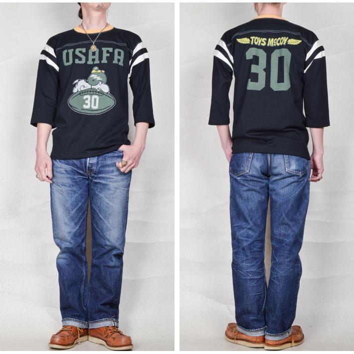 トイズマッコイ（TOYS McCOY）FOOTBALL TEE SNOOPY“USAFA 30”TMC2611